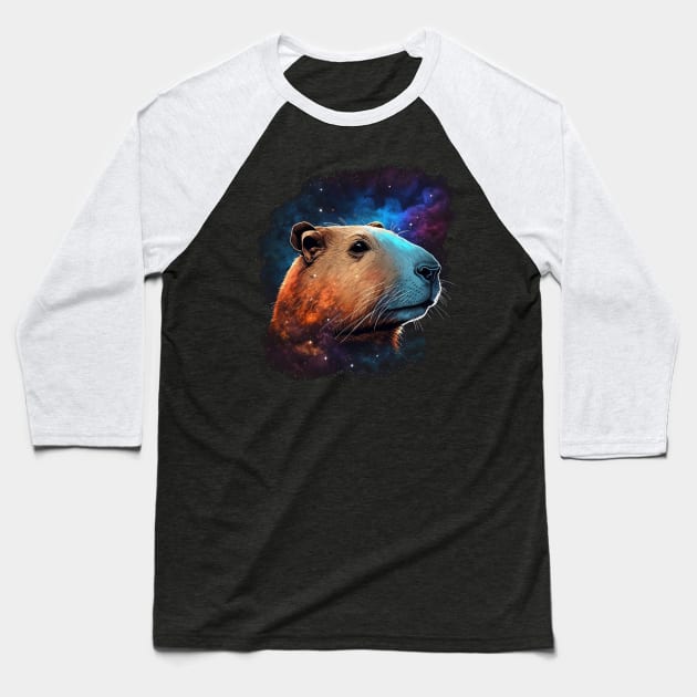 capybara Baseball T-Shirt by a cat cooking